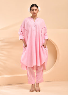 Pink Cotton Co-ord Set - Gulabi