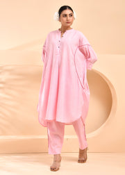 Pink Cotton Co-ord Set - Gulabi