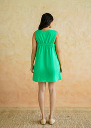 Green Cotton Dress - Mint
