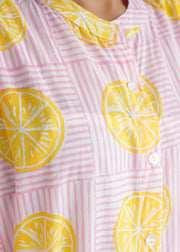 Hand-block Printed Kaftan Cotton Dress – Nimbu Soda