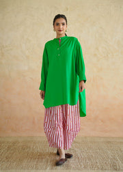 Green & Pink Striped Cotton Co-ord Set — Tulsi