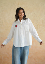 Berry Noir Shirt - White