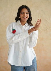 Berry Noir Shirt - White