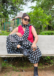 Polka Dot Cotton Sari - Polka pop